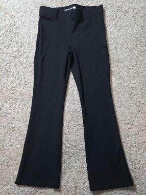 NWOT BETABRAND Black Women's Boot Cut Flare Stretch Pants, Sz Large Petite